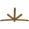 Ekena Millwork Alberta Rough Sawn Timber Gable Bracket, Western Red Cedar, 72"W x 45"H x 2"D x 4"F, 15/12 Pitch GBW072X45X0204ALB00RWR - alternate 3